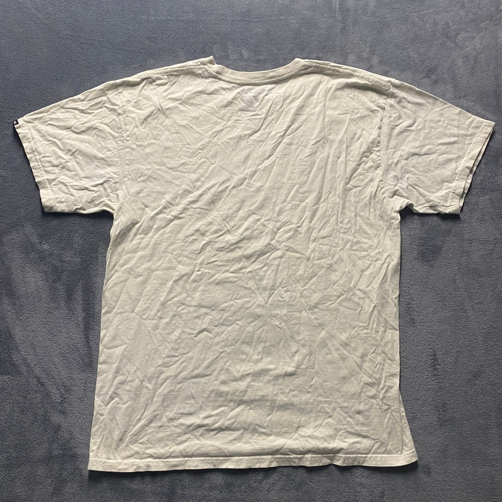 Vans Tshirt Mens Large Classic Fit Forage for Happiness Graphic Cream Skater - Picture 2 of 5